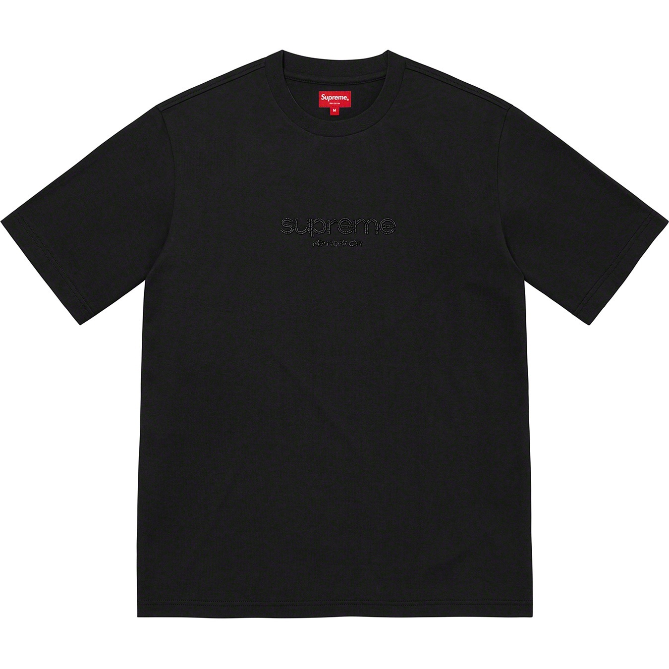 Beaded Logo S/S Top view 3